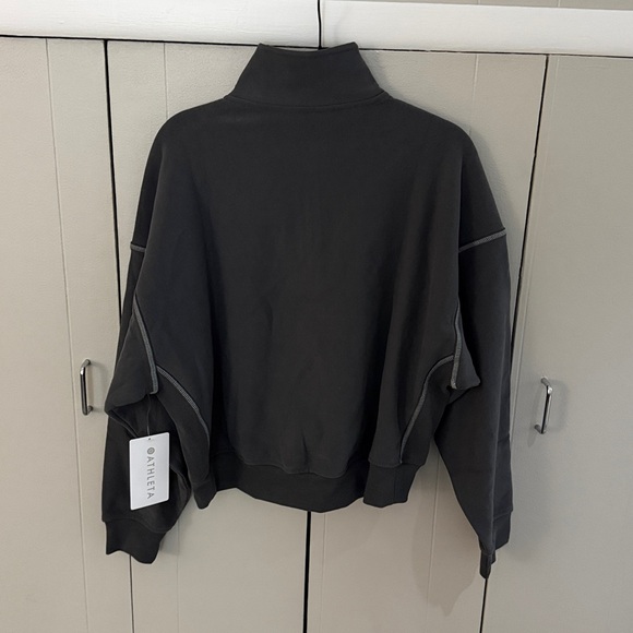 Athleta Forever Fleece 1/2 Zip High Hip Sweatshirt - Picture 9 of 14
